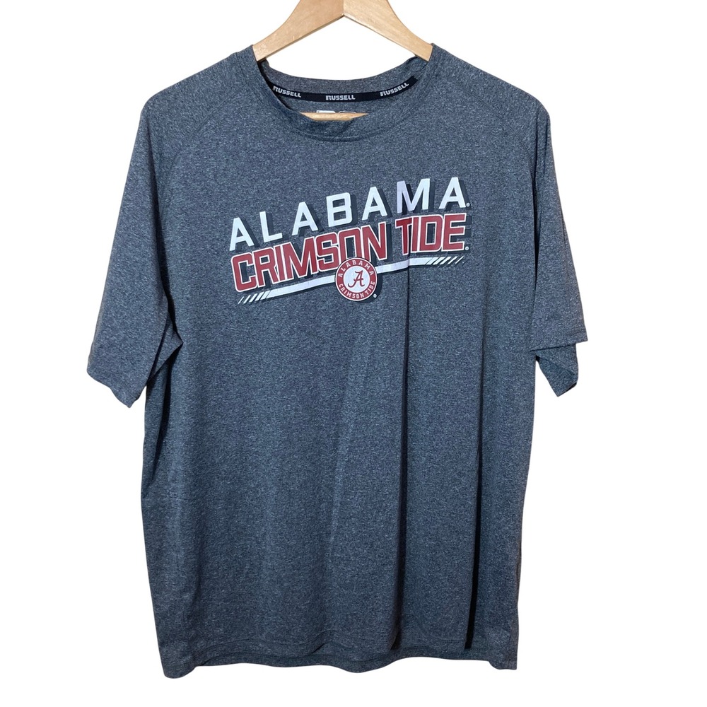 Russell Alabama Crimson Tide Performance Shirt Mens XL Gray Heather Lightweight‎